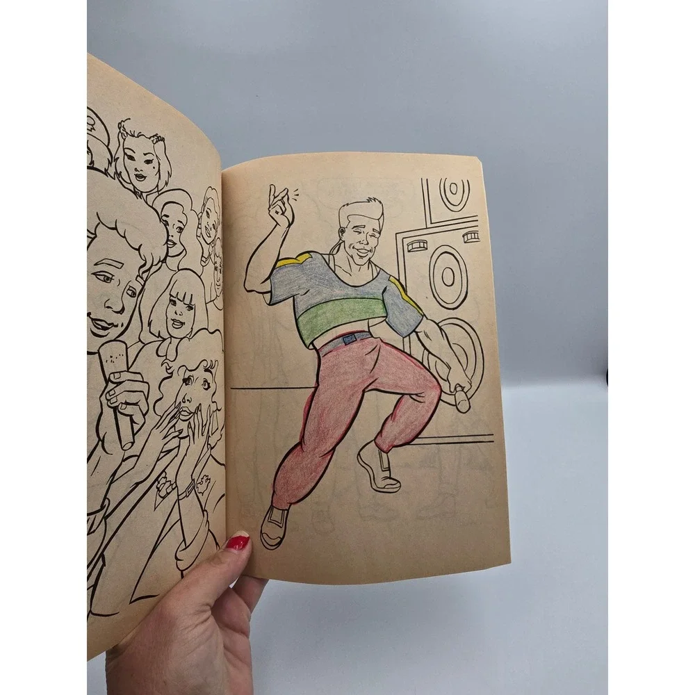 Vintage 1990 New Kids on the Block NKOTB Golden Big Coloring‎ Book